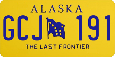 AK license plate GCJ191