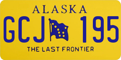 AK license plate GCJ195