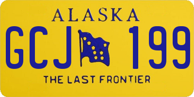 AK license plate GCJ199