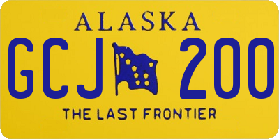 AK license plate GCJ200