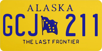 AK license plate GCJ211