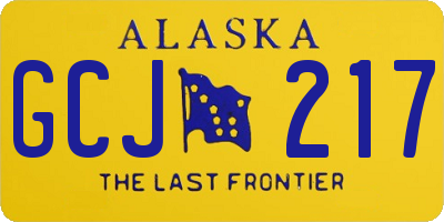 AK license plate GCJ217