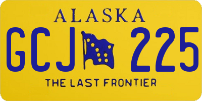 AK license plate GCJ225