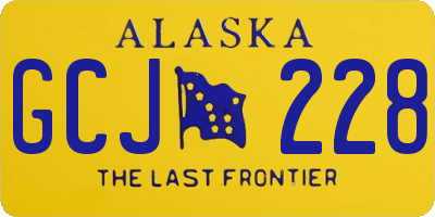 AK license plate GCJ228