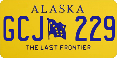 AK license plate GCJ229