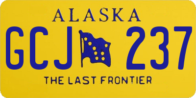 AK license plate GCJ237
