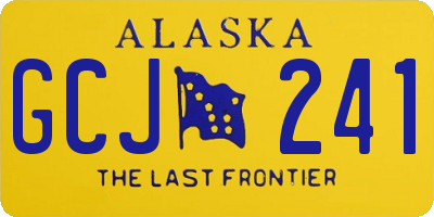 AK license plate GCJ241