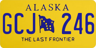 AK license plate GCJ246