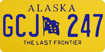 AK license plate GCJ247