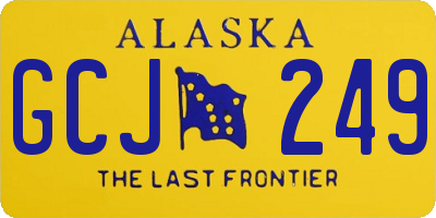 AK license plate GCJ249