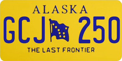 AK license plate GCJ250