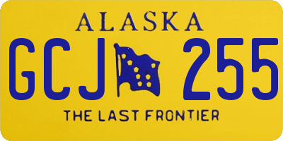 AK license plate GCJ255