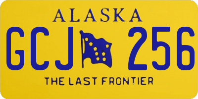 AK license plate GCJ256
