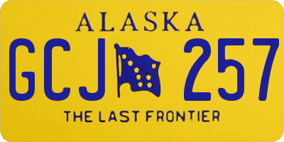 AK license plate GCJ257