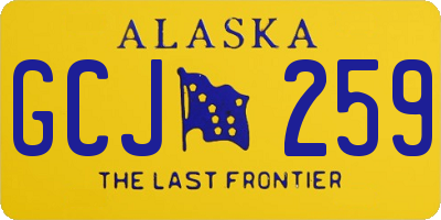 AK license plate GCJ259