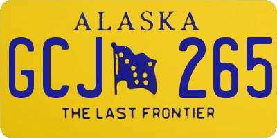 AK license plate GCJ265