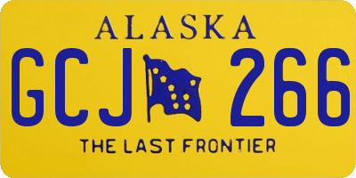 AK license plate GCJ266