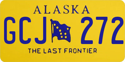 AK license plate GCJ272