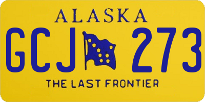 AK license plate GCJ273
