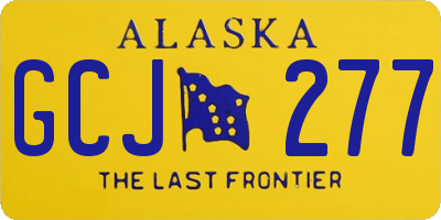 AK license plate GCJ277