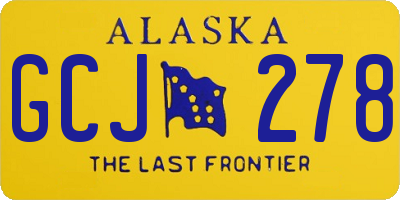 AK license plate GCJ278