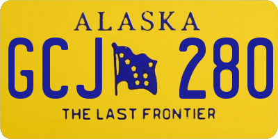 AK license plate GCJ280