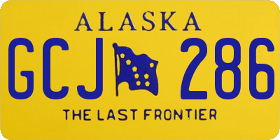 AK license plate GCJ286