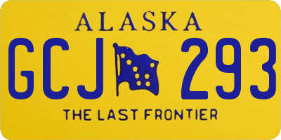 AK license plate GCJ293