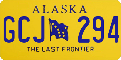 AK license plate GCJ294