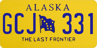 AK license plate GCJ331