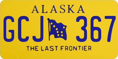 AK license plate GCJ367