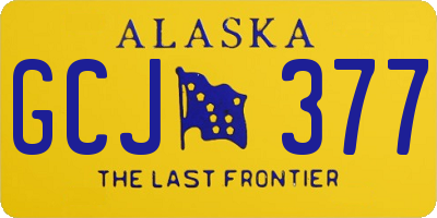 AK license plate GCJ377