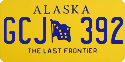 AK license plate GCJ392