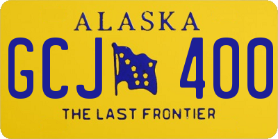 AK license plate GCJ400