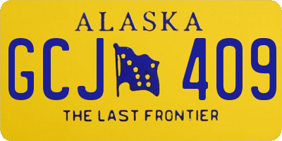 AK license plate GCJ409