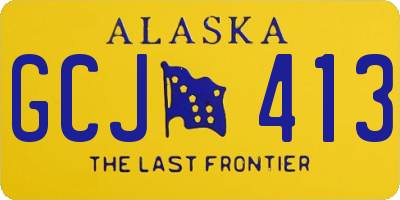 AK license plate GCJ413