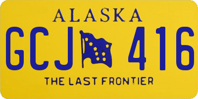 AK license plate GCJ416
