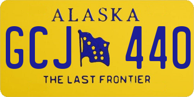 AK license plate GCJ440