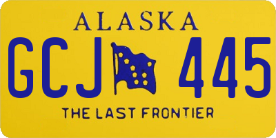 AK license plate GCJ445