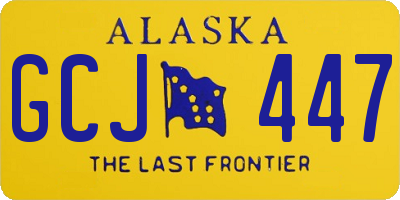 AK license plate GCJ447