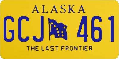 AK license plate GCJ461