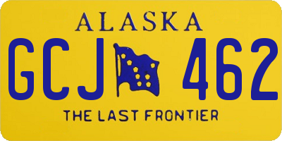 AK license plate GCJ462