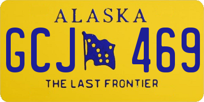 AK license plate GCJ469