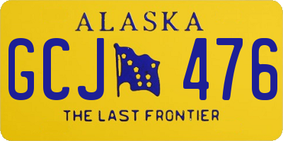 AK license plate GCJ476
