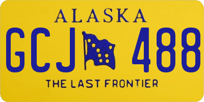 AK license plate GCJ488