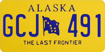 AK license plate GCJ491