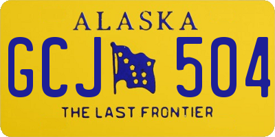 AK license plate GCJ504
