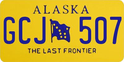 AK license plate GCJ507