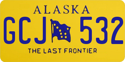 AK license plate GCJ532