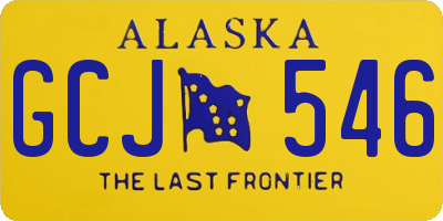AK license plate GCJ546